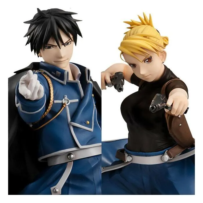 FULLMETAL ALCHEMIST - Roy Mustang & Liza Hawkeye Pvc Figure Precious G.E.M.