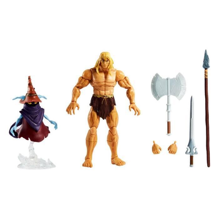 MASTERS OF THE UNIVERSE - Revelation Masterverse - Deluxe Savage He-Man & Orko Action Figure 2-Pack