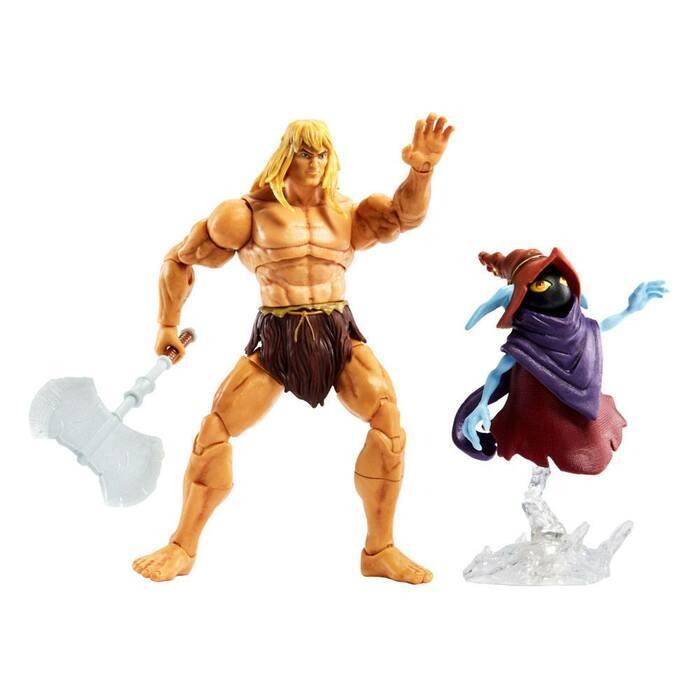 MASTERS OF THE UNIVERSE - Revelation Masterverse - Deluxe Savage He-Man & Orko Action Figure 2-Pack