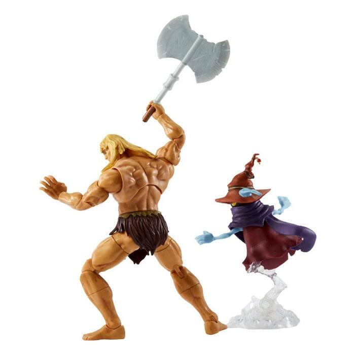 MASTERS OF THE UNIVERSE - Revelation Masterverse - Deluxe Savage He-Man & Orko Action Figure 2-Pack