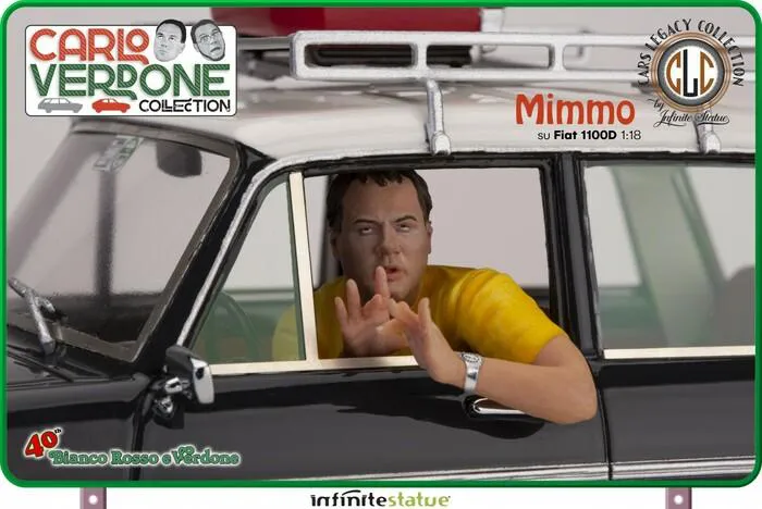 CARLO VERDONE COLLECTION - Mimmo su Fiat 1100 1/18 Model