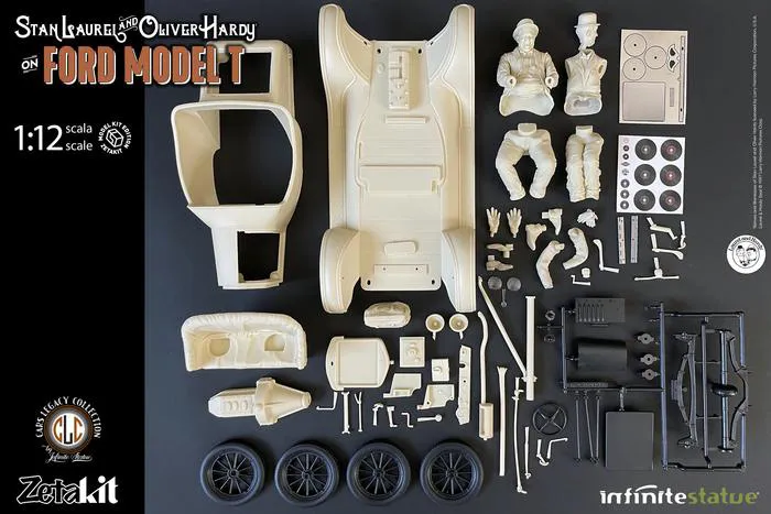 STAN LAUREL & OLIVER HARDY - Stanlio e Ollio - Ford T Runabout 1/12 Resin Model Kit