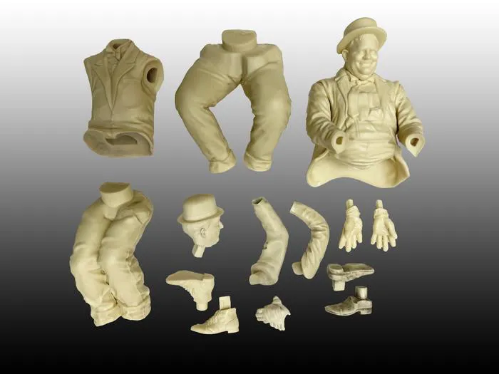 STAN LAUREL & OLIVER HARDY - Stanlio e Ollio - Ford T Runabout 1/12 Resin Model Kit