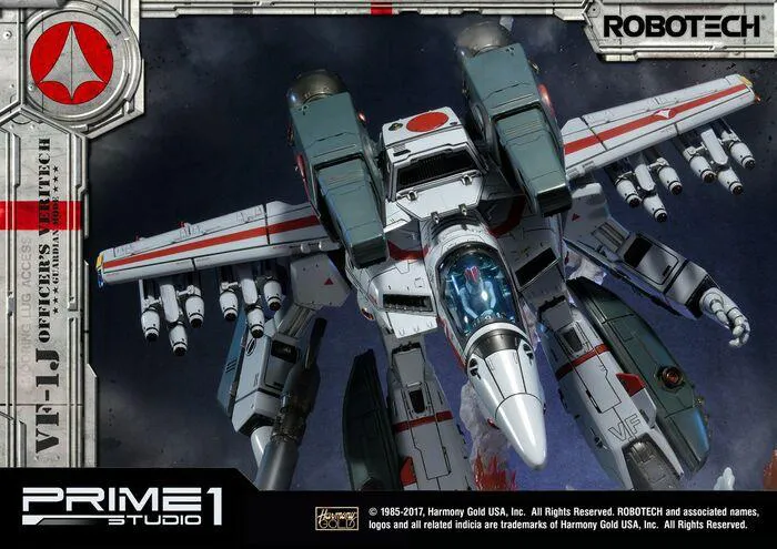 MACROSS - ROBOTECH - VF-1J Officer's Veritech Guardian Mode Polystone Statue