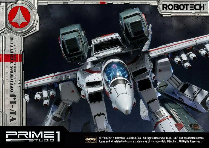 MACROSS - ROBOTECH - VF-1J Officer's Veritech Guardian Mode Polystone Statue