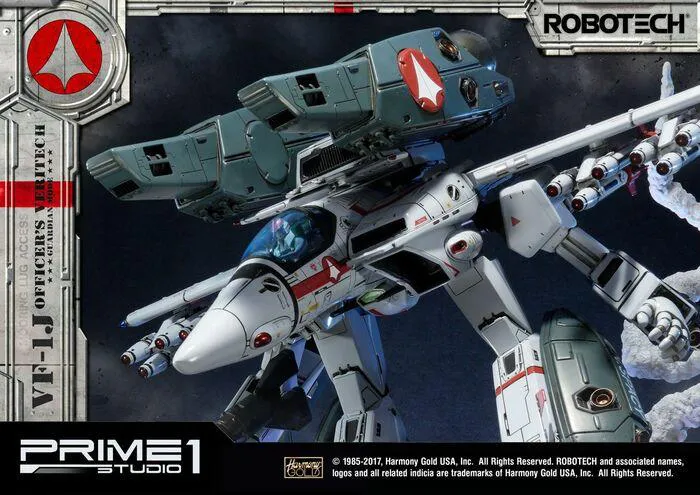MACROSS - ROBOTECH - VF-1J Officer's Veritech Guardian Mode Polystone Statue