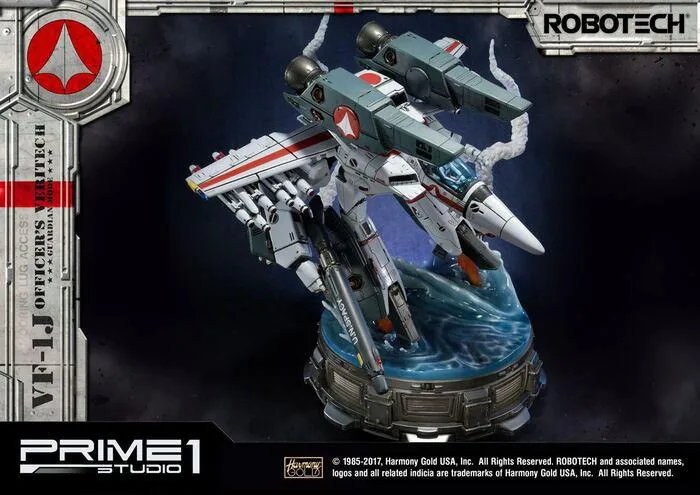 MACROSS - ROBOTECH - VF-1J Officer's Veritech Guardian Mode Polystone Statue