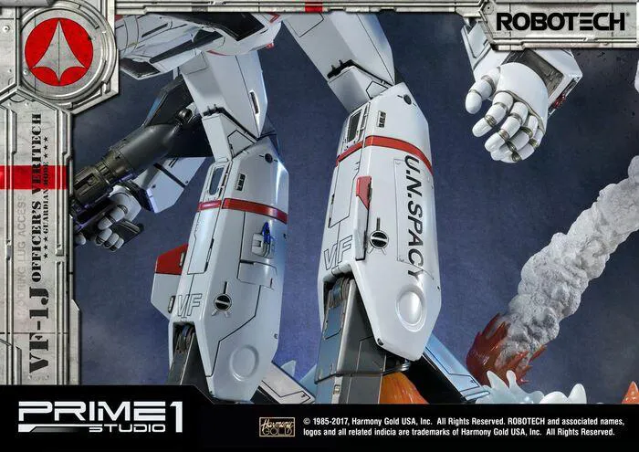 MACROSS - ROBOTECH - VF-1J Officer's Veritech Guardian Mode Polystone Statue