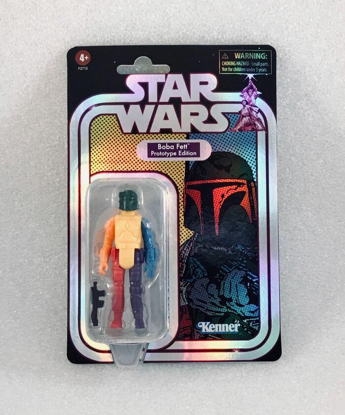 STAR WARS - Retro Collection - Multi-Colored Boba Fett Prototype Edition Action Figure Green Helmet Ver.