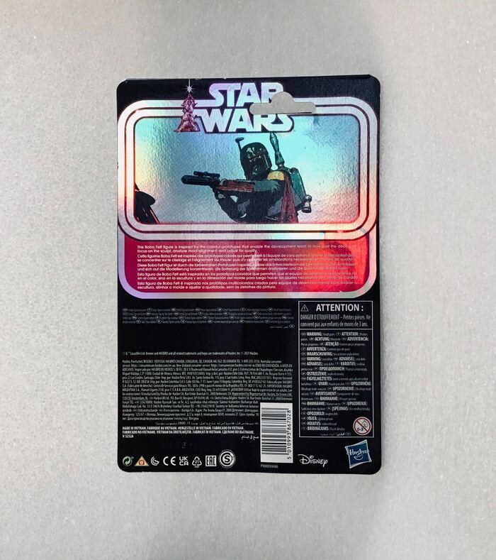 STAR WARS - Retro Collection - Multi-Colored Boba Fett Prototype Edition Action Figure Red Helmet Ver.