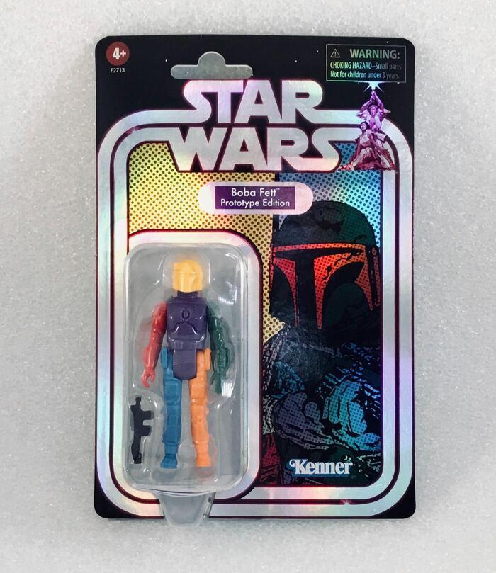 STAR WARS - Retro Collection - Multi-Colored Boba Fett Prototype Edition Action Figure Yellow Helmet Ver.