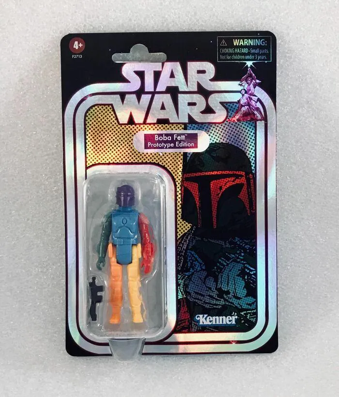 STAR WARS - Retro Collection - Multi-Colored Boba Fett Prototype Edition Action Figure Purple Helmet Ver.