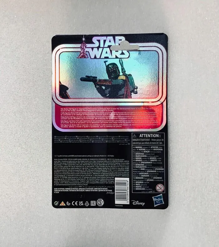 STAR WARS - Retro Collection - Multi-Colored Boba Fett Prototype Edition Action Figure Purple Helmet Ver.