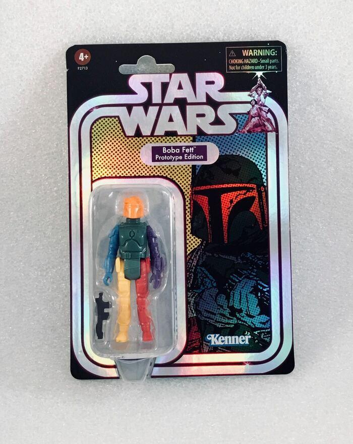 STAR WARS - Retro Collection - Multi-Colored Boba Fett Prototype Edition Action Figure Orange Helmet Ver.