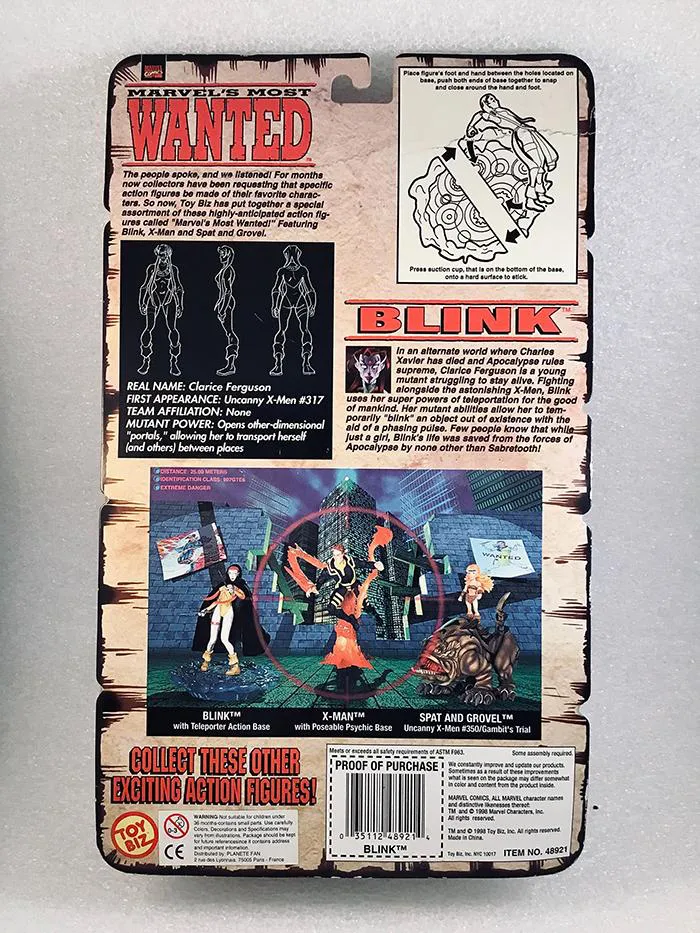 MARVEL - Most Wanted - Reward Blink With Teleporter Action Base Action Figure