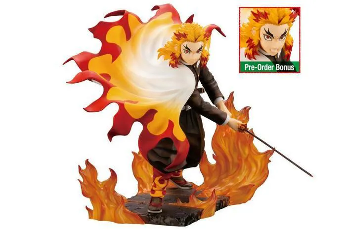 DEMON SLAYER - KIMETSU NO YAIBA - Kyojuro Rengoku Bonus Edition ArtFX J 1/8 Pvc Figure