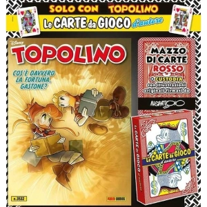 TOPOLINO 3532 + MAZZO DI CARTE ROSSO