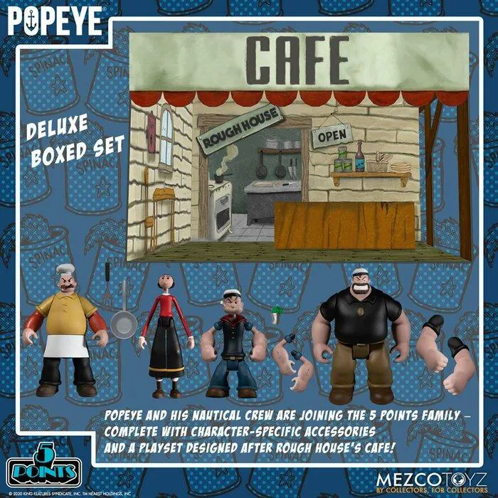 POPEYE - Braccio di Ferro - 5 Points Action Figures Deluxe Box Set