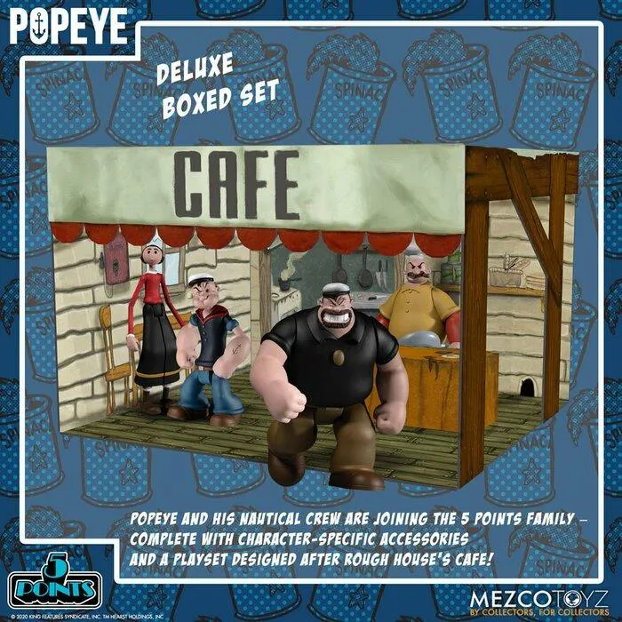 POPEYE - Braccio di Ferro - 5 Points Action Figures Deluxe Box Set