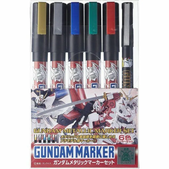 MODEL KIT ACCESSORI - Metallic Marker Set 6pcs Renewal