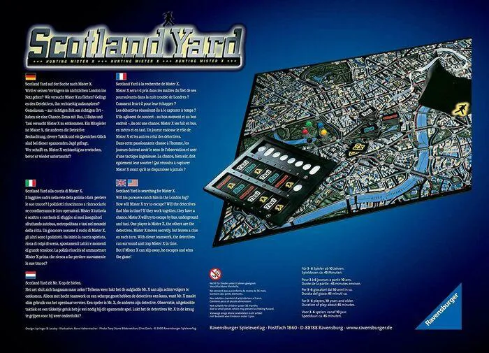 Scotland Yard Detective Board Game - Gioco in Scatola