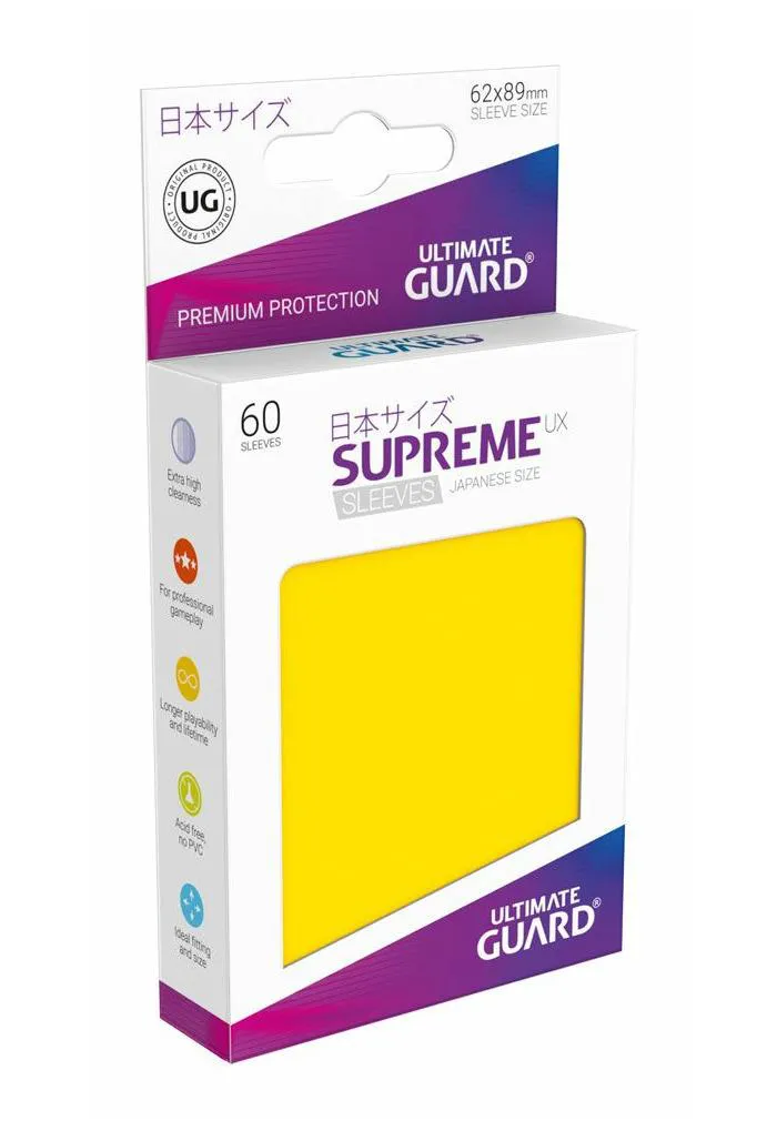Ultimate Guard Supreme UX Sleeves Japanese Size Yellow (60)