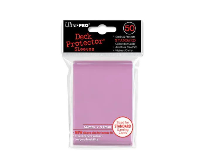 Ultra Pro Deck Protector Card Sleeves Solid Pink (50)