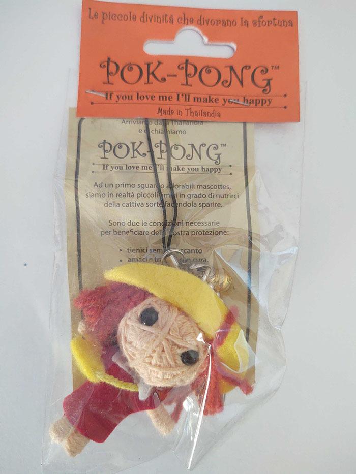 POK-PONG - School Girl Phone Strap Mini Doll