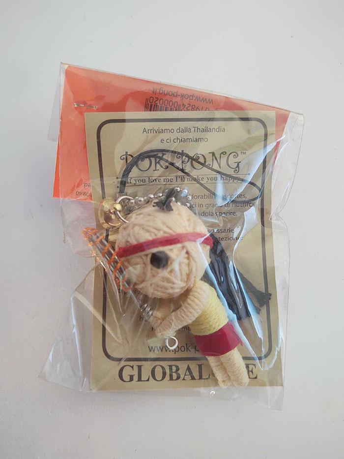 POK-PONG - Tennis Phone Strap Mini Doll