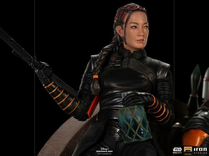 STAR WARS - The Mandalorian - Boba Fett & Fennec on Throne 1/10 Deluxe BDS Art Scale Statue