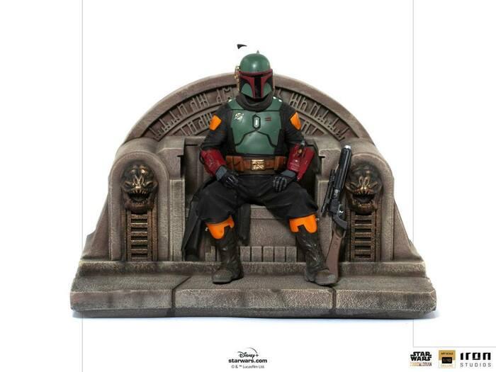 STAR WARS - The Mandalorian - Boba Fett on Throne 1/10 Deluxe BDS Art Scale Statue