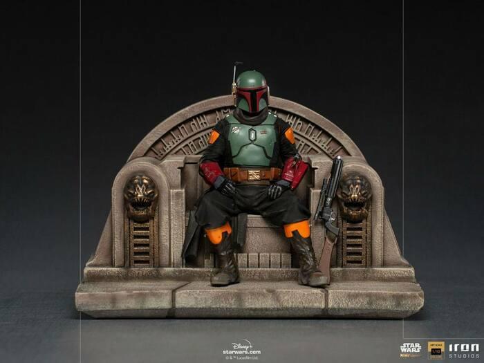 STAR WARS - The Mandalorian - Boba Fett on Throne 1/10 Deluxe BDS Art Scale Statue