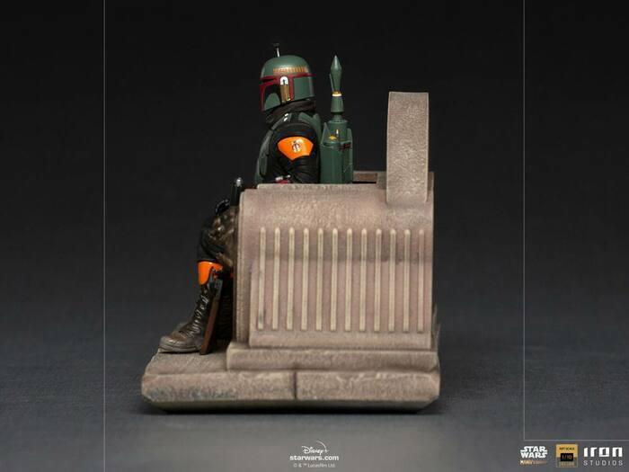 STAR WARS - The Mandalorian - Boba Fett on Throne 1/10 Deluxe BDS Art Scale Statue