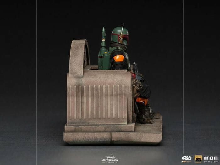 STAR WARS - The Mandalorian - Boba Fett on Throne 1/10 Deluxe BDS Art Scale Statue