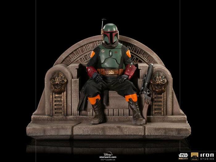 STAR WARS - The Mandalorian - Boba Fett on Throne 1/10 Deluxe BDS Art Scale Statue