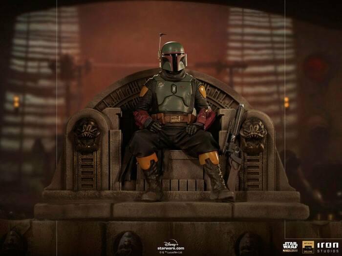 STAR WARS - The Mandalorian - Boba Fett on Throne 1/10 Deluxe BDS Art Scale Statue