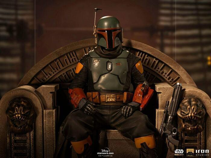 STAR WARS - The Mandalorian - Boba Fett on Throne 1/10 Deluxe BDS Art Scale Statue