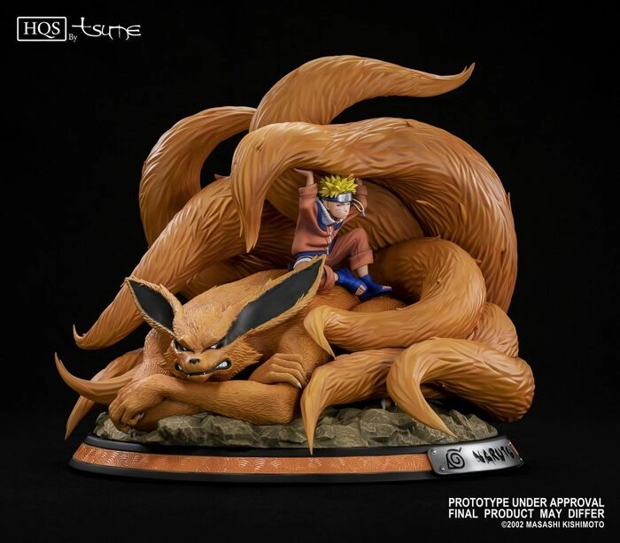 NARUTO - Naruto & Kyubi Fox Linked by the seal HQS 1/8 Mixed Media Statue