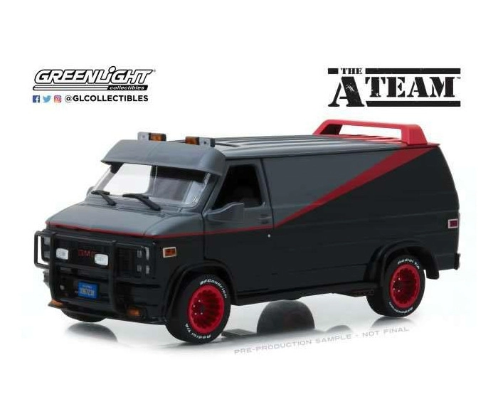 A-TEAM - 1983 GMC Vandura 1/24 Diecast Model - Damaged Box
