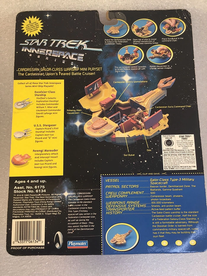 STAR TREK - Innerspace Series - Cardassian Galor-Class Mini Play Set