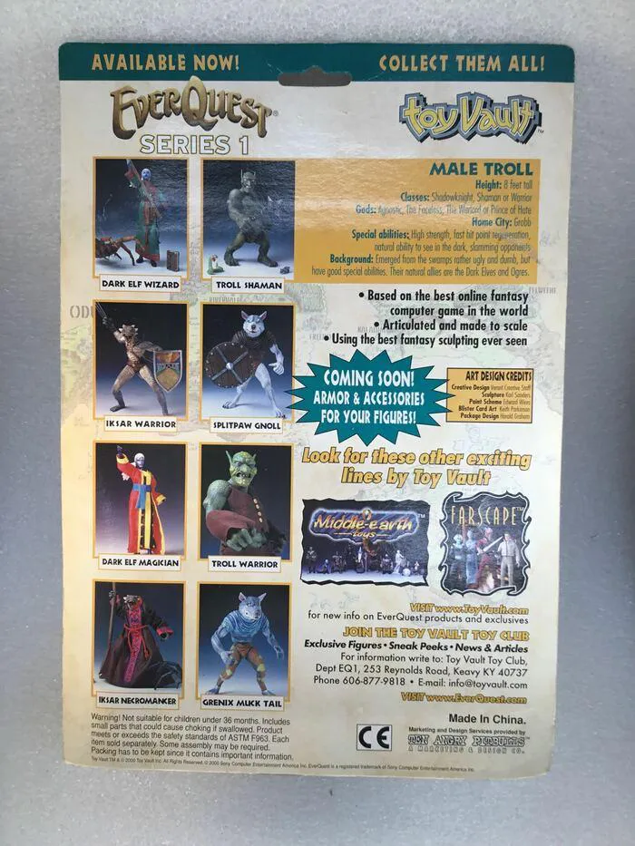 EVER QUEST - Series 1 - The Ruins of Kunark Troll Warrior Action Figure