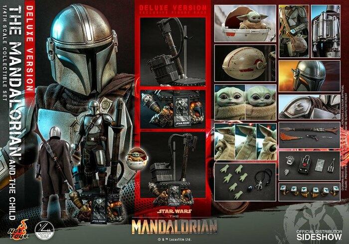 STAR WARS - The Mandalorian - The Mandalorian & The Child Deluxe 1/4 Action Figure 2-Pack