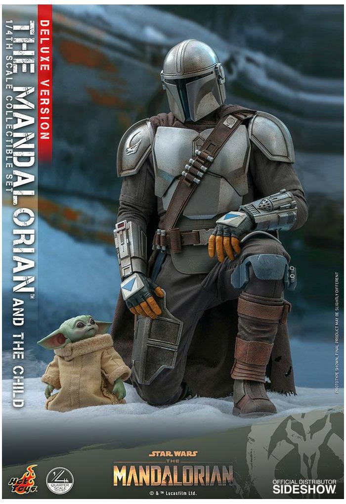 STAR WARS - The Mandalorian - The Mandalorian & The Child Deluxe 1/4 Action Figure 2-Pack