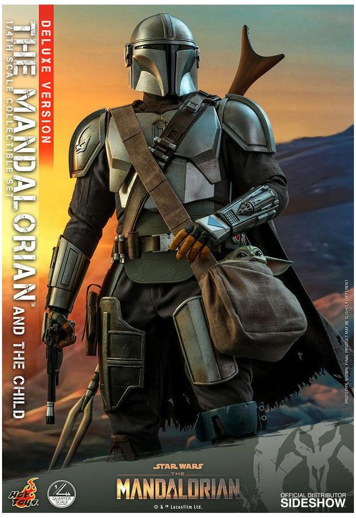 STAR WARS - The Mandalorian - The Mandalorian & The Child Deluxe 1/4 Action Figure 2-Pack