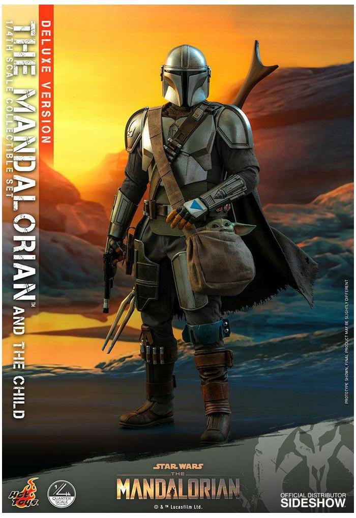 STAR WARS - The Mandalorian - The Mandalorian & The Child Deluxe 1/4 Action Figure 2-Pack