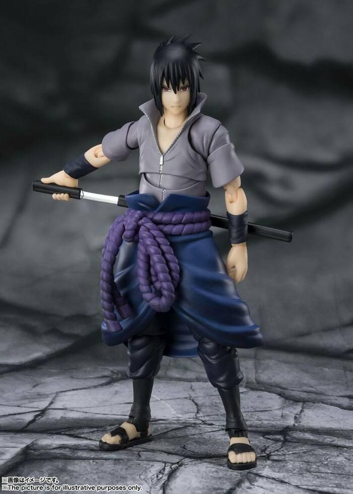 NARUTO SHIPPUDEN - Sasuke Uchiha He who bears all Hatred S.H. Figuarts Action Figure - Damaged Box