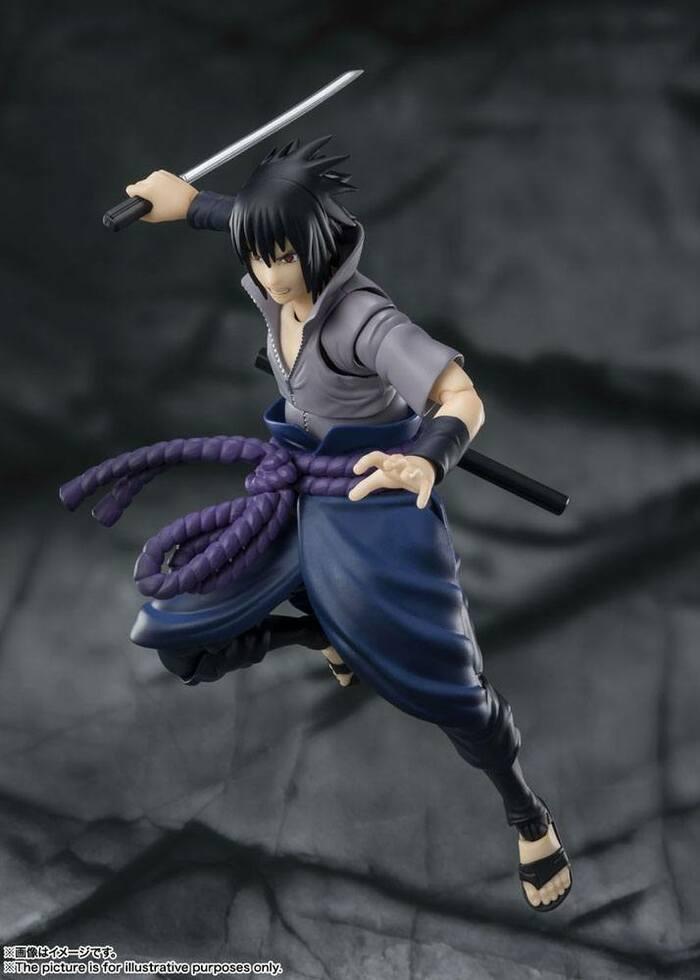NARUTO SHIPPUDEN - Sasuke Uchiha He who bears all Hatred S.H. Figuarts Action Figure - Damaged Box