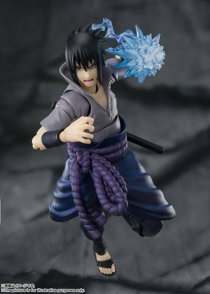 NARUTO SHIPPUDEN - Sasuke Uchiha He who bears all Hatred S.H. Figuarts Action Figure - Damaged Box