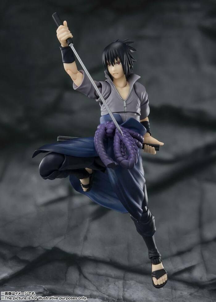 NARUTO SHIPPUDEN - Sasuke Uchiha He who bears all Hatred S.H. Figuarts Action Figure - Damaged Box