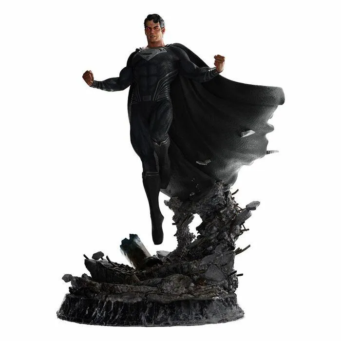 DC COMICS - Zack Snyder's Justice League - Superman Black Suit 1/4 Polystone Statue